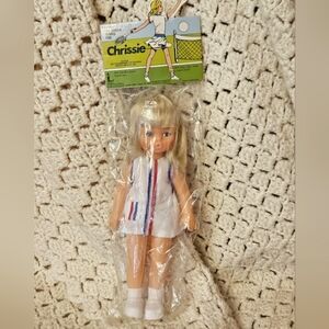 Vintage Chrissie The Junior Tennis Pro Doll. 1978. Chris Everett. Brand New. 10"